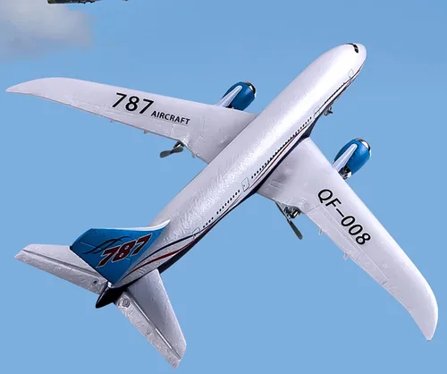 Miniatura 2 de Avión de control remoto, 2.4Ghz DIY 3 canales, avión de control remoto listo para volar, RC 787 Dreamliner para envergadura avanzada 21.654 in