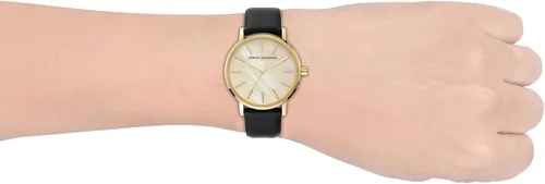 Miniatura 5 de AX Armani Exchange Reloj para mujer, reloj de tres manecillas para mujer con correa de acero inoxidable o cuero
