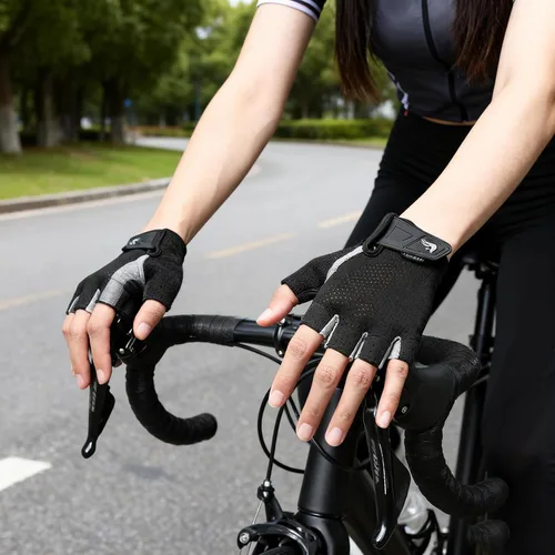 Miniatura 5 de Men & Women Fingerless Gym Gloves - Anti-Slip Breathable Workout Gloves for Weightlifting, Cycling, Training & Sports