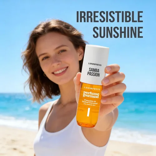 Miniatura 5 de Fragancia para el cabello y el cuerpo de 3 onzas líquidas, Eau de Parfum para mujer, Irresistible Sunshine Perfume n.º 1, aroma floral gourmand