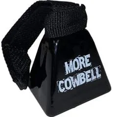 Miniatura 2 de MÁS Cencerro: Campana de 3-1/2" de altura con estampado MÁS Cowbell SNL Skit
