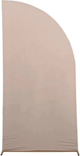 Miniatura 118 de Efavormart - Juego de 4 fundas de elastano beige para arco de media luna, fundas de telón de fondo Chiara de 2.5 pies a 7 pies para escenarios