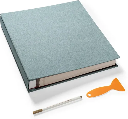 Álbum de fotos grande autoadhesivo de 4 x 6 pulgadas, 5 x 7 pulgadas, 3 x 5 pulgadas, 8.5 x 11 pulgadas, álbum magnético de recortes, libro de Verde
