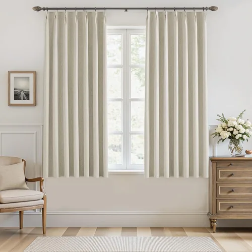 Miniatura 34 de UHITECH Cortinas opacas cortas de 35 pulgadas de largo, plisadas, opacas, para ventanas pequeñas, con aislamiento térmico, cortinas reductoras