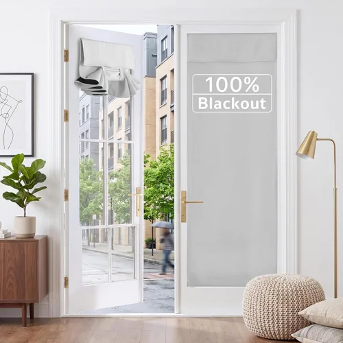 Miniatura 45 de RYB HOME 2 Paneles Cubierta de Ventana de Puerta de Aula, Persianas Opacas para Ventanas y Puertas de Aula Cubierta Persianas de Confinamiento