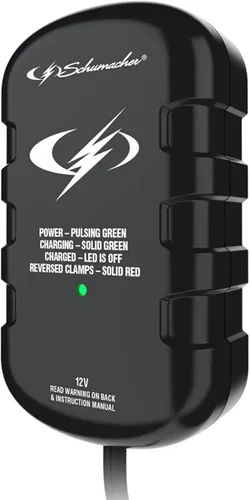 Schumacher Electric SC1278 Mantenedor automático de batería de coche – Cargador de batería de 12 V para baterías Power Sport, coche y barco – 0.75