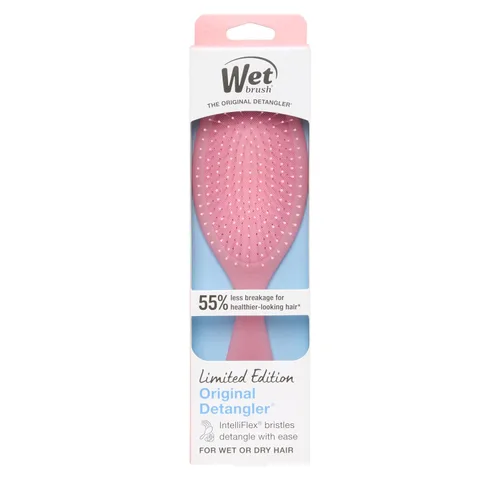 Miniatura 12 de Wet Brush Original Detangler, Rosa Bebida (Refresco de Verano), cerdas ultrasuaves IntelliFlex que se deslizan a través de los nudos, cepillo Bebida