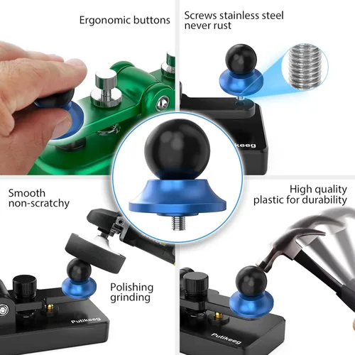 Miniatura 4 de Putikeeg Botones de teclas rectas azules Accesorios 06