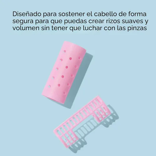 Miniatura 4 de Tubos para el cabello de fijación a presión, de Diane, Rosado
