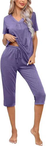 Miniatura 2 de difficort Conjunto de pijama de manga larga para mujer, ropa de dormir con bolsillos