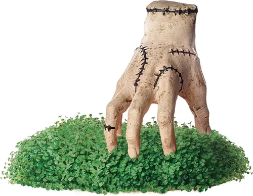 Miniatura 2 de Chia Pet Elvira con paquete de semillas, maceta decorativa de cerámica, fácil de hacer y divertida de cultivar, regalo novedoso, perfecto