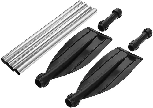 Miniatura 7 de Raquetas de kayak, par de remos de barco desmontables, aleación de aluminio, ligera, hoja acanalada, tabla de remo para kayak, canoa, surf, deportes
