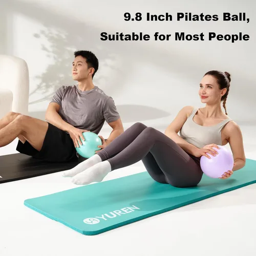 Miniatura 2 de Pelota de ejercicio para entrenamientos, antiestallido y resistente al deslizamiento, pelota de yoga para gimnasio, fitness y terapia física