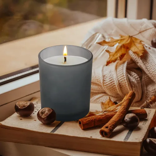 Miniatura 6 de SHOWIN Tarros Gruesos para Velas para Hacer Velas 16 Piezas, 7 OZ Tarros Vacíos con Tapas de Madera para Hacer Velas, Contenedor de Muestra, Gris