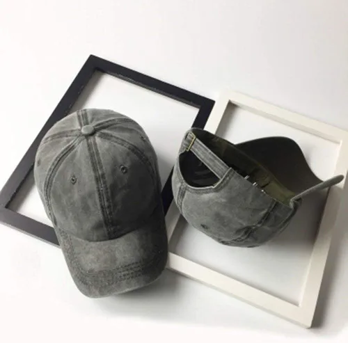 Miniatura 3 de Gorra de béisbol unisex con diseño vintage desgastado y ajustable para papá
