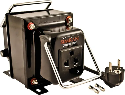 Miniatura 3 de Simran thg-500 transformador de voltaje 500 Vatios convierte AC 220/240 Voltios a 110 Voltios