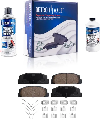 Miniatura 83 de Detroit Axle - Pinza de disco del lado del acompañante + pastillas de freno de cerámica de repuesto para Lexus HS250H Toyota RAV4 Prius V Scion xB