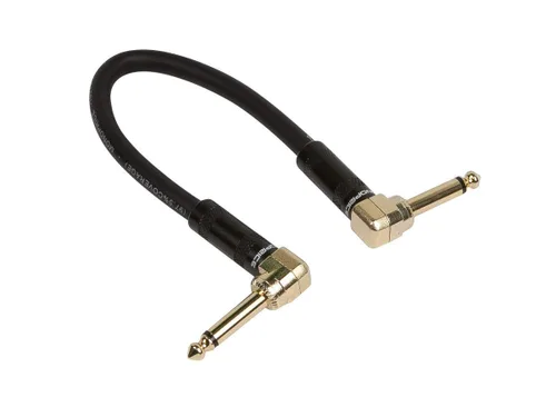 Miniatura 2 de Monoprice Cable de conexión para pedal de guitarra TS macho de 1/4 de pulgada a macho TS de 1/4 pulgadas con conectores de ángulo recto - 0.67 pies