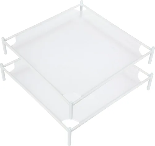 Miniatura 9 de Estante de secado de suéter, estante de secado de ropa plano apilable de 4 capas, estante de secado de lavandería, secadora de aire de malla