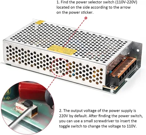 Miniatura 4 de BTF-LIGHTING CA100-240V a CC12V10A Máx120W Adaptador Convertidor Transformador de Fuente de Alimentación de Conmutación para Módulo de Tira LED