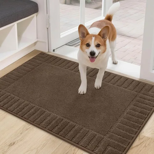 Miniatura 23 de BEQHAUSE Alfombra Antideslizante para Puerta Principal Alfombra Lavable de Bajo Perfil para Entrada Alfombras para Puerta Principal Trampa para Negro