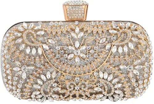 Bolso de mano de noche para mujer boda fiesta de graduación regalo de Navidad y fiesta de Navidad