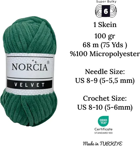 Miniatura 2 de Hilo de terciopelo suave para ganchillo súper voluminoso para manta de bebé de 3.53 oz (74.3 yardas) para tejer hilo amigurumi para tejer ganchillo