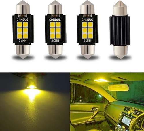 Miniatura 28 de iBrightstar DE3175 DE3021 Festoon de 9-30 V - Focos LED de 1.25 pulgadas (31 mm) extremadamente brillantes y sin errores para luces