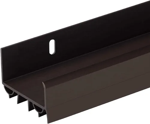 Parte inferior de puerta deslizante de PVC | Burlete de plástico ajustable para parte inferior de puerta con tapa de goteo | 3 pies (36 pulgadas) |