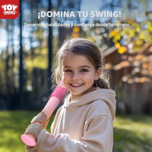 Miniatura 6 de TOY Life Juego de pelota en T para niños de 3-5, 5-8, juego de béisbol para niñas, juegos de soporte de pelota en T con guante de béisbol, camiseta