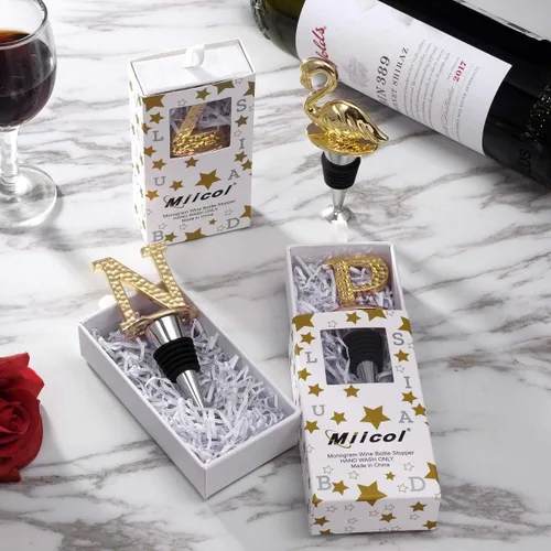 Miniatura 5 de Miicol Tapón de vino, Prosecco Topper, Tapón de champán personalizado, Accesorios de vino de oro, Regalo de los amantes del vino, regalo de Oro rosa