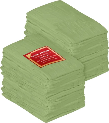 Miniatura 13 de Utopia Kitchen Paquete de 6 toallas blancas de 28 x 28 pulgadas, 100% algodón para limpiar y secar, paños de cocina altamente absorbentes Blanco