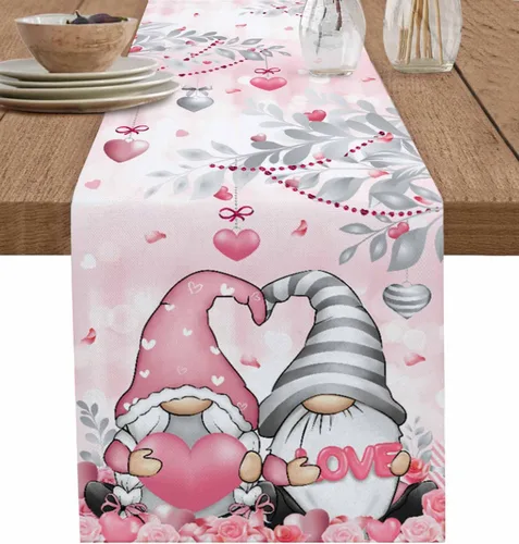 Miniatura 21 de Juego de 1 mantel individual gris de Navidad, manteles individuales de enanos de invierno y cardenales antideslizantes, manteles individuales