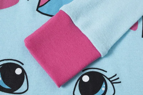 Miniatura 4 de Dolphin&Fish pijama suave para niños y niñas, 100% algodón, pijama de manga larga para niños