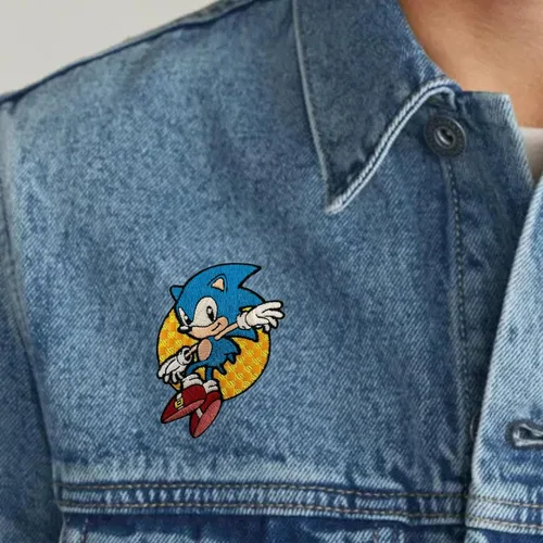 Miniatura 6 de Leaping Sonic - Parche para planchar clásico de Sonic The Hedgehog