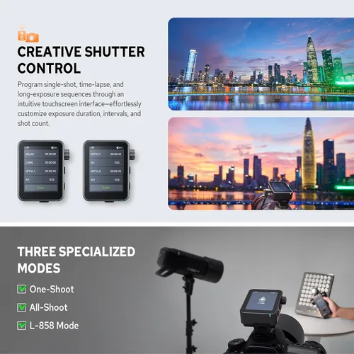Miniatura 7 de Godox Disparador de flash X3 Pro C X3Pro-C para Canon, pantalla táctil de 2.4 pulgadas, 1/8000s HSS TTL TCM, carga USB-C, duración de la batería