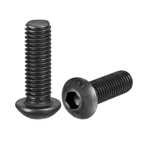 Miniatura 19 de uxcell Tornillos de cabeza de botón hexagonal M8x40mm Tornillos de acero de aleación 10pcs