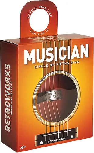 Miniatura 2 de Musicians Ring - Anillo giratorio de transposición para músicos, talla 10 de EE. UU