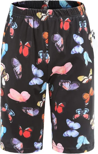 Miniatura 3 de Go Mai Conjunto deportivo de 2 piezas para mujer, conjunto deportivo con lentejuelas y labios y estampado de mariposas y pantalones cortos