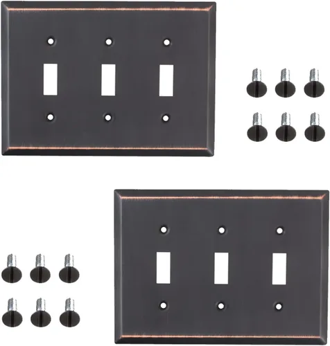 Miniatura 9 de Placa de pared de acero plana, color bronce