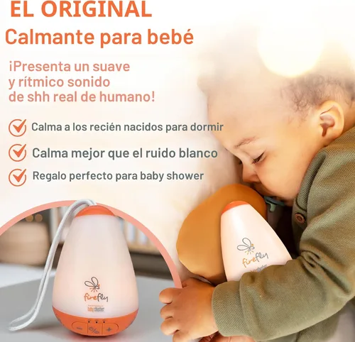 Miniatura 2 de Baby Shusher Firefly Calmante para Bebés que Lloran con Luz Nocturna - Máquina de Sonido de Ruido Blanco, Calmante para Bebés para Dormir, Artículos