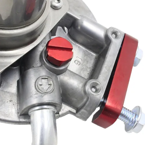 Miniatura 4 de iFJF Tornillo de purga de aire de aluminio Billet de repuesto para filtro de combustible diésel Duramax GM 2001-2017 Rojo