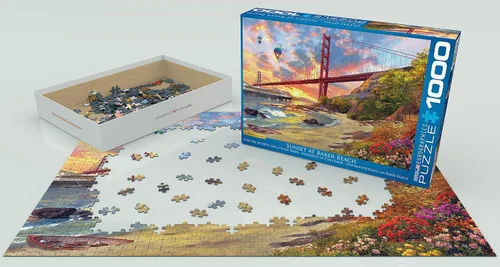 Miniatura 3 de EuroGraphics Baker Beach, California por Dominic Davison - Rompecabezas (1000 piezas)