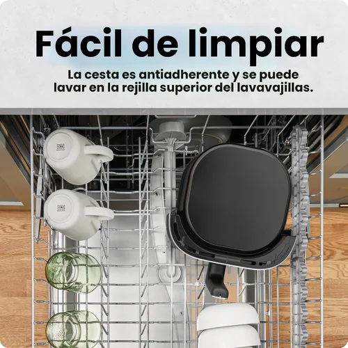 Miniatura 6 de Chefman TurboFry Touch - Freidora de aire táctil, tamaño familiar grande de 5 cuartos de galón, preajustes de control digital con un toque, papas