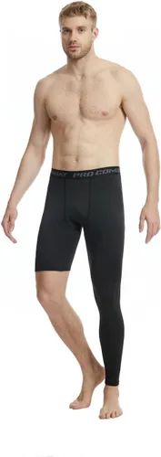 Miniatura 3 de Pantalones deportivos ajustados de una sola pierna de baloncesto para hombre, pantalones de compresión de 12 de una pierna, ropa interior atlética