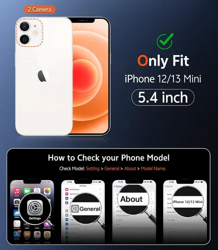 Miniatura 1266 de FNTCASE Funda para iPhone 13 Pro-Max: Fundas magnéticas transparentes compatibles con Magsafe Slim anti amarillamiento protección contra caídas