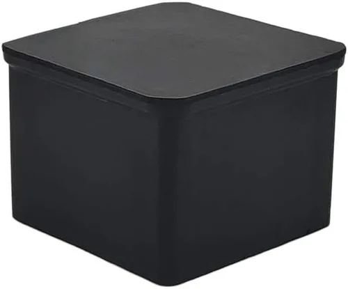 Miniatura 7 de Flyshop Tapas cuadradas de goma antideslizantes para patas de silla, protectores de suelo para muebles, 1-3/8 pulgadas x 1-3/8 pulgadas, color negro