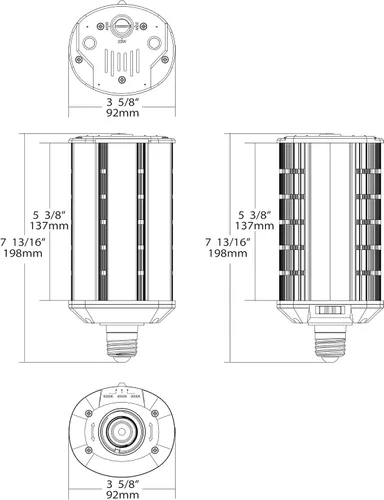 Miniatura 13 de Satco 40 W/LED/WP/CCT/E26/100-277 V