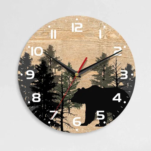 Reloj de pared, 10 pulgadas, silencioso, sin tictac, decoración de cocina para el hogar, funciona con pilas, para baño, dormitorio, sala de estar,