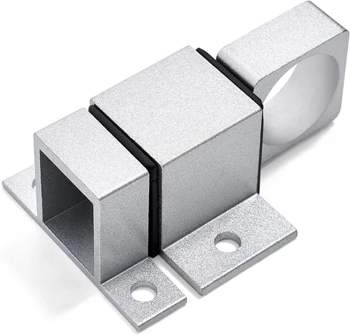 Miniatura 7 de INIRET 4 paquetes de pestillos de cierre automático para puertas, cerradura de puerta de resorte plateada, pestillo de seguridad de aleación
